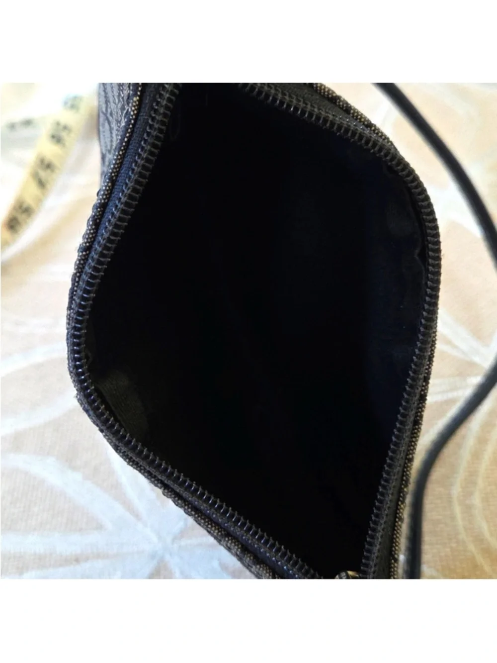 Coach Black and Khaki Signature Canvas Wristlet - Picture 6 of 6